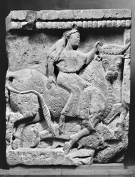 Europa auf dem Stier, Metope aus dem Tempel von Selinunte, Sizilien